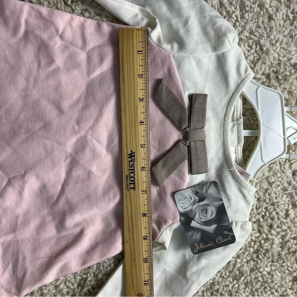 JILLIANS CLOSET GIRLS 2 PIECE PANTS/TOP SET SO SWEET SIZE 0-3 MONTHS NWT